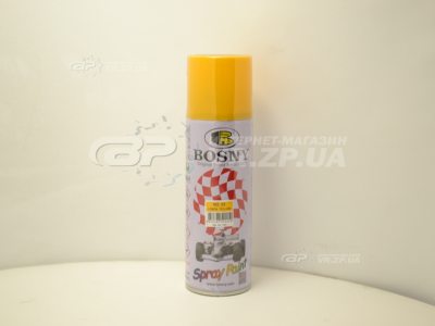 Краска Аэрозоль Bosny 400ml желтый лимон. VR.ZP.UA В наличии