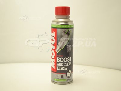 Присадка Motul для бензинових двигунів мотоциклів Boost and Clean Moto (200 ml). VR.ZP.UA В наявності